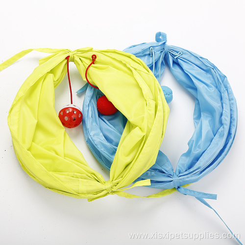 Single Color Pet Hot Foldable Cat Polyester Tunnel